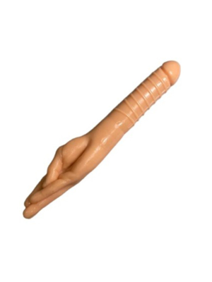 Dildo Fisting Double, PVC, Natural, 38 cm