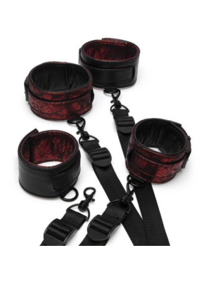 Sweet Anticipation Under Mattress Restraint Set - Red