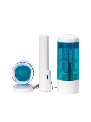 Male Masturbator - Seven Creations Mouth Masturbator Light Blue 21cm