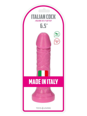 Italian Cock with Suction Cup 16,5 cm (Pink) - Toyz4lovers