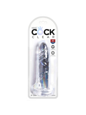 Realistic Dildo - King Cock Clear 6" Cock
