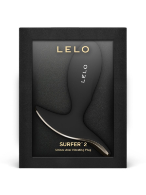 Lelo - Surfer 2 Unisex Anal Vibrating Plug Black LELO App