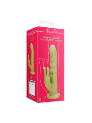 Ultra Soft Silicone Rotating Rabbit Vibrator - Spring Sage