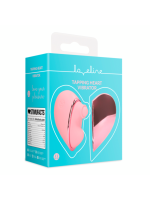 Tapping Heart Vibrator - Pink Arabesque