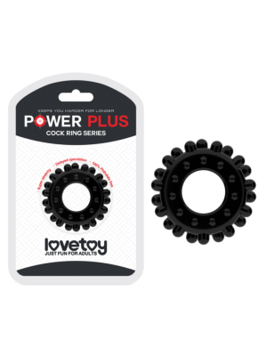 Cock Ring - Lovetoy POWER PLUS Cockring Black
