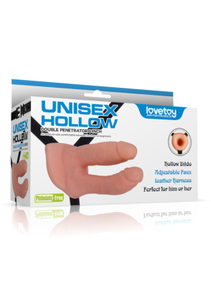 Hollow Strap-On - Lovetoy Unisex Hollow Strap-On 3005 Skin