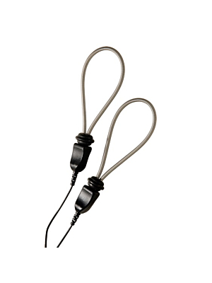 
ElectraStim Metallic Adjustable Cock Rings Black/Silver OS