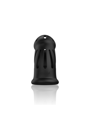 ManCage Model 27 - Ultra Soft Silicone Chastity Cage - Black