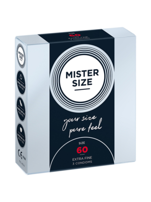 Mister Size - Pure Feel - 60 mm - 3 pack