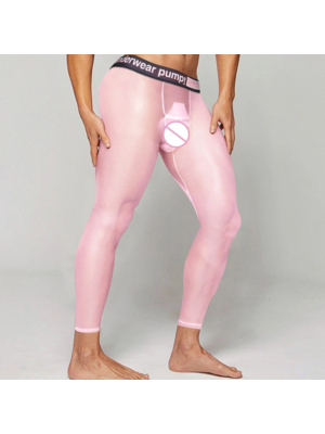 Nylon Made Mens Breathable Quick Drying High Performance Fit Pink