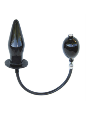 Mister B Inflatable Solid Butt Plug - Black M - Anal Dildo
