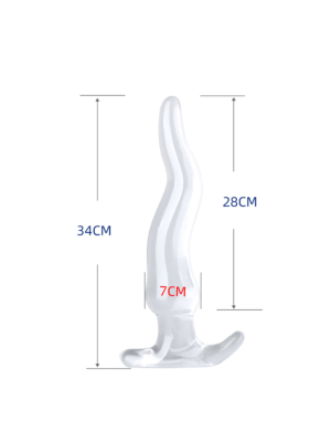 Thumb Soft Butt Plug Anal Clear M