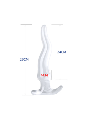Thumb Soft Butt Plug Anal Clear XL 29cm