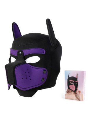Unisex Full Face Pup Hood Purple