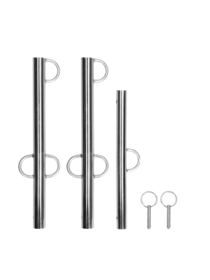 Ouch Spreader Bar with Multiple Hooks - Silver