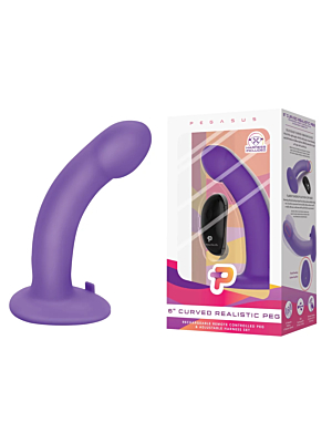 Pegasus 6" Curved Realistic Peg Strapon