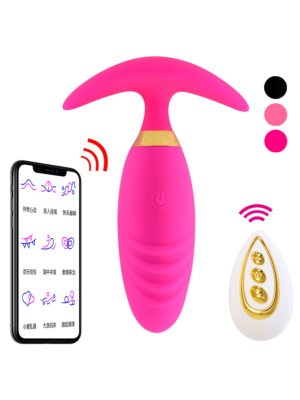 Pink Wireless Anal Vibrator with App Control
