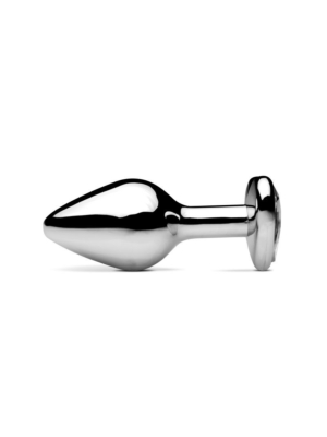 Heart Jewel Plug large (clear)