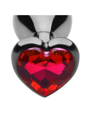 Heart Jewel Plug Large (red)