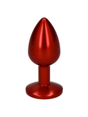 Deep Red Butt Plug with Jewelry
