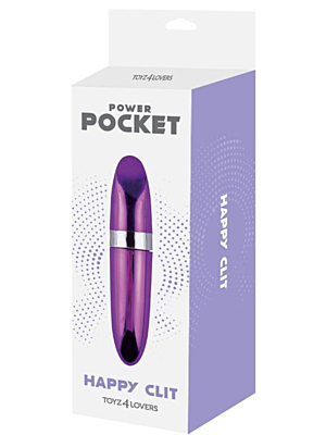 Pocket Power Happy Clit Small Vibrator (Purple) - Toyz4Lovers