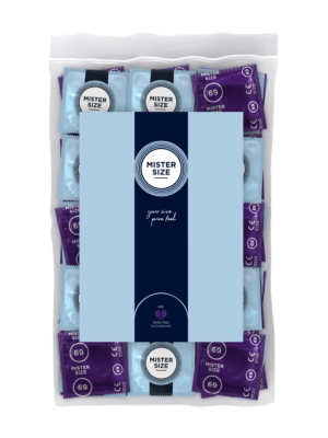 PRESERVATIVOS MISTER SIZE PURE FEEL EXTRA FINO 69MM 1pcs