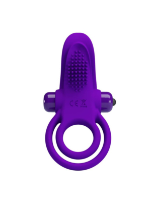 Silicone Vibrant Penis Ring (Purple) - Pretty Love