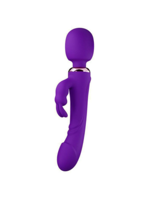 Rabbit Wand Dildo Vibrator 10 Frequency Vibration Purple