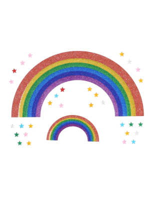 Rainbow Stickers & Star Gems Set