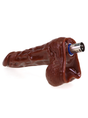 Realistic Dildo With Ball For Sex Machine Brown 