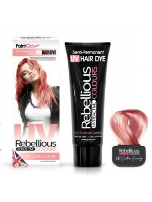  Semi-Permanent Hairdye, 70ml UV Cotton Candy