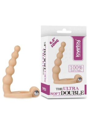 Vibrating Cock Ring - Lovetoy Ultra Soft TPE Double 6.5'' Skin