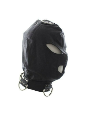 Bondage Hook Mask+Collar BLACK