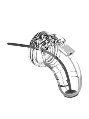 Model 15 - Chastity - 3.5" - Cage with Silicone Urethal Sounding