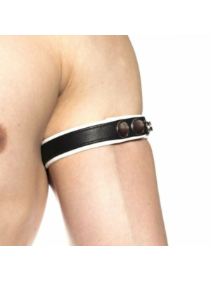 Prowler RED Bicep Band White