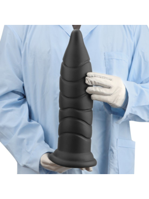 Silicone Backdoor Challenge –  Suction Anal Plug Black