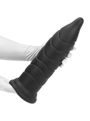 Silicone Backdoor Challenge –  Suction Anal Plug Black
