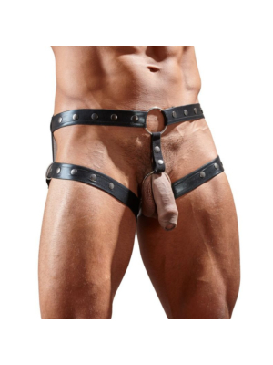 Men's Harness Slip - Svenjoyment Underwear Man Slip Boss Belt Black M/L