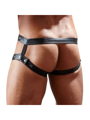 Men's Harness Slip - Svenjoyment Underwear Man Slip Boss Belt Black M/L