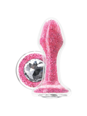 Glamour Touch – Stardust Pink with Crystal Glow Anal PLug
