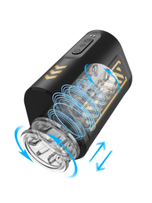 Thrusting Rotating Portable Masturbator