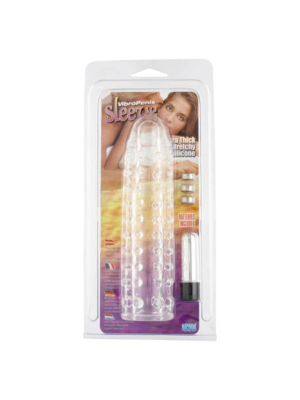 Vibrating Penis Sleeve - Seven Creations Vibrating Vibro-Penis Sleeve Transparent