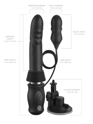 Fetish Fantasy Series Ultimate Silicone Thruster - Black