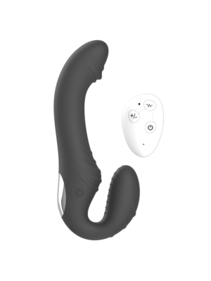 Wireless Double Penetration Vibe Strapon Black