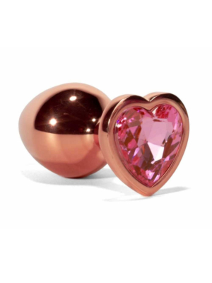 X-MEN Secret Shine Metal Butt Plug Rose Gold Heart S