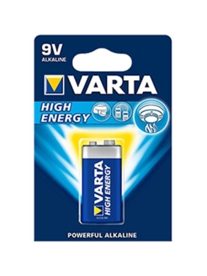 Batteries Alkaline Varta 9V- 1 p-1.5V
