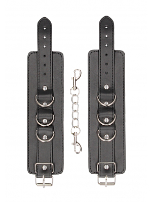 Bonded Leather Hand or Ankle Cuffs - With Adjustable Straps
