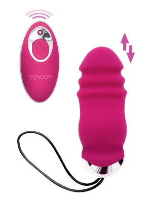 Toy Joy Sunny Side Up and Down Vibrating Remote Control Vaginal Egg - Fuchsia - Rechargeable-  Silicone