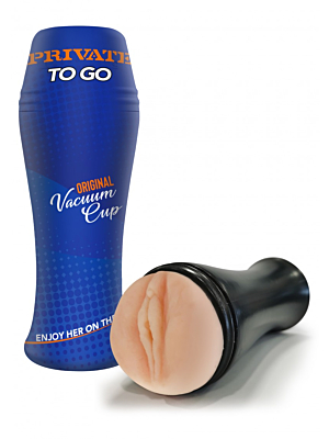 Original Vacuum Cup To Go Men's Masturbator - Realistic Stroker
