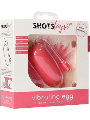 10 Speed Vibrating Vaginal Egg - Pink